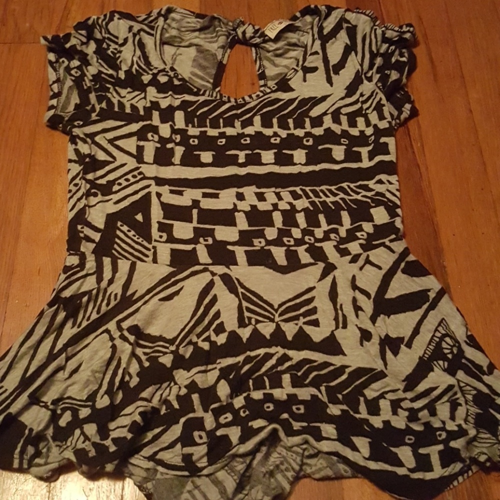 Black and Grey tutu top